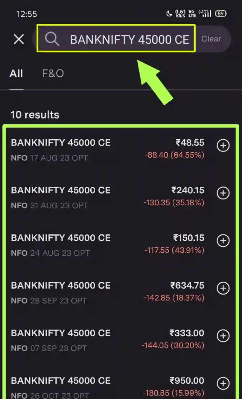 Call option meaning in hindi